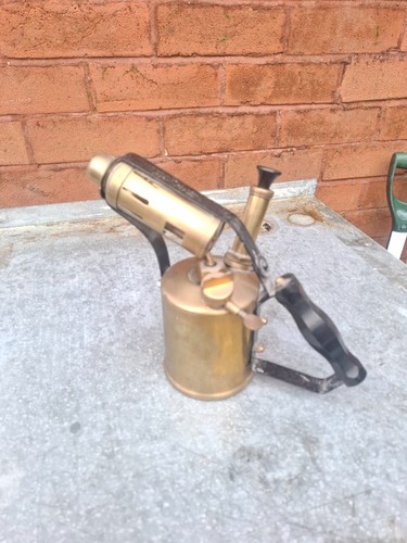 Old brass blow torch - blow,