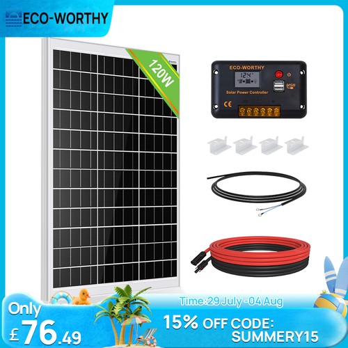Eco worthy 120w 12v solar - 12v,