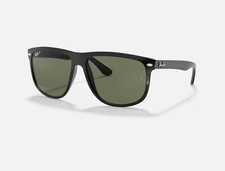 Ray-Ban Boyfriend Rb4147 601/58 Sunglasses Black / Dark Green Polarized Square