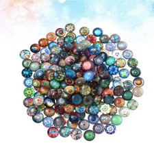 100pcs 10mm Mixed Round Mosaic Tiles for Crafts Glass Mosaic Supplies for