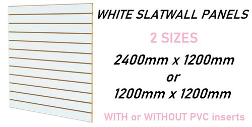 White slatwall panel board - white,