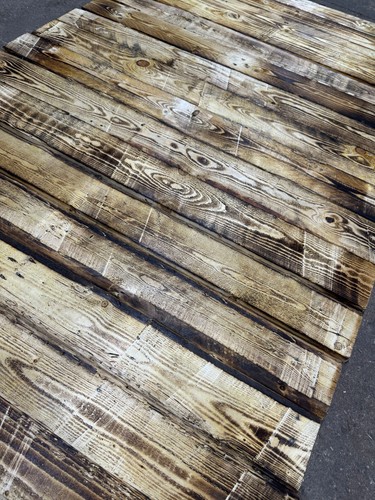 Scorched reclaimed pallet - x,