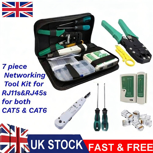 Complete rj45 network tool kit - tool,