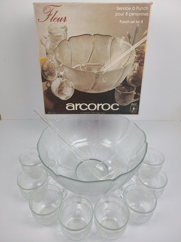 Punch bowl vintage 1970s - bowl,