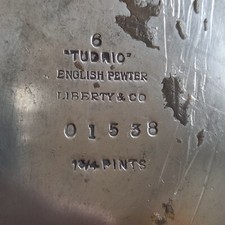 ARTS & CRAFTS LIBERTY & Co. TUDRIC PEWTER BACHELOR COFFEE POT.