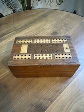 Vintage Wooden Cribbage Board