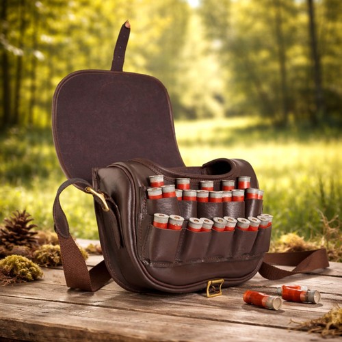 Leather cartridge loaders bag - cartridge,