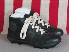 Vintage Dunlop Canvas Rugby Boots Cleats Soccer/Football Shoes Sz.UK 37/ US 4