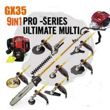 GX35 4-strokes 9 in 1 lawn mower pole trimmer grass cutter weed eater 4 strokes