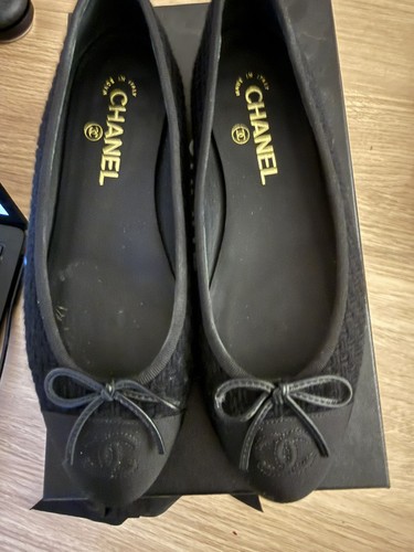 Chanel black ballet flats size - ballet,