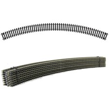 8 NEW R609 HORNBY 3rd RADIUS DOUBLE CURVE NICKEL SILVER THIRD TRACK PIECES PACK
