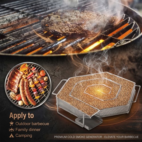 Bbq wood chips smoker box - wood,