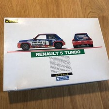GUNZE SANGYO Basic 1/24 Peugeot 205 Renault 5 Turbo Set Rare # USED 108