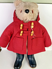 Vintage 1970s Gabrielle Designs Paddington Bear – Red Duffel Coat, Dunlop Boots