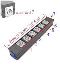 Powercon Distro - in to 7 outs
