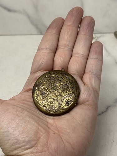 Large round antique - round, locket