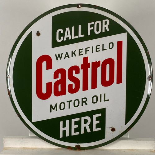 Castrol advertising sign - -,