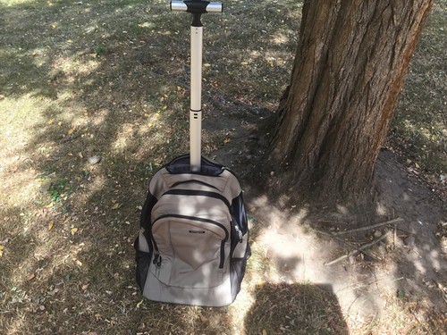 Samsonite backpack with - , wheels