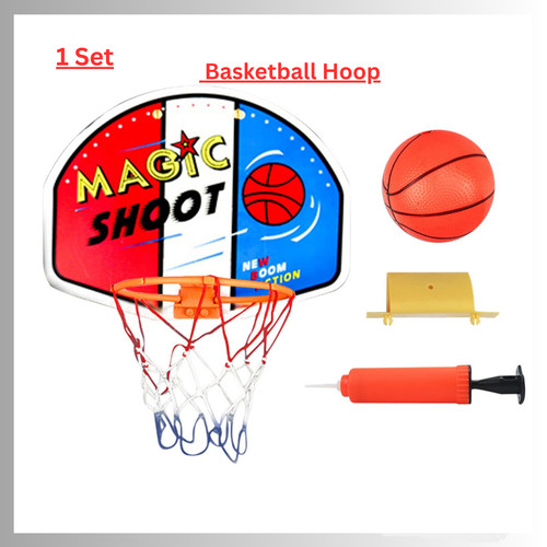 Set basketball hoop with - set,