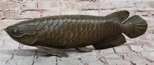 Bronze Arowana Fish Sculpture