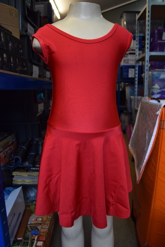 Red sleeveless latin ballroom