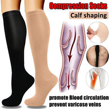 1-2 Pair Compression Socks Anti swelling Fatigue Leg Foot Calf Support Stockings