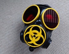 S10 Gas Mask Mouth/Nose Piece Cover Custom Replica for Cosplay Multi Colour Red