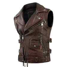 Men's Biker Vintage Brown &