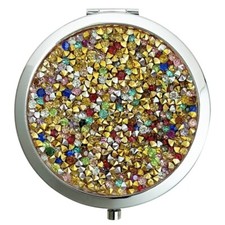 Double Mirror Pocket Compact Makeup Cosmetic Magnifying Foldable Mirror