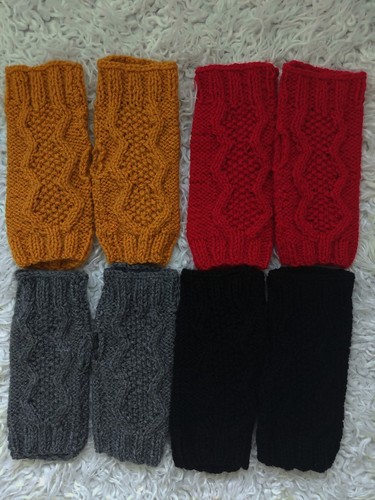 Hand knitted fingerless wrist - hand,