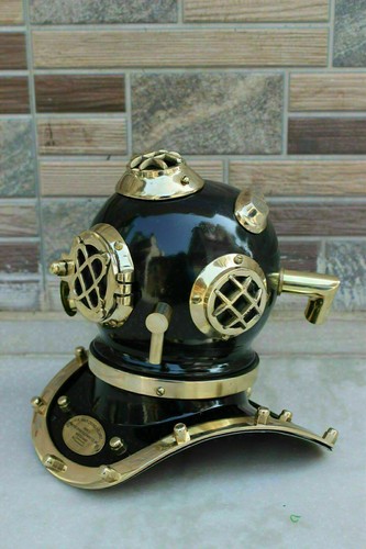 Brass black finish navy - brass, us