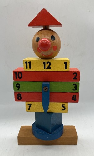 Vintage wooden toy figure - toy,