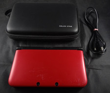 Nintendo Red 3DS XL - CASE & USB CHARGER INCLUDED