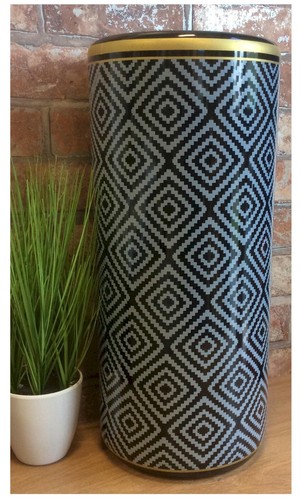 Black and grey geometric - and,