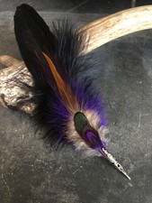 Smudging Feather Fan Wand Ceremony #S2 Shaman, Pagan, Wiccan, Altar, Sage