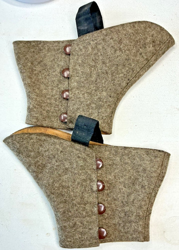 Men wool felt spats - wool,