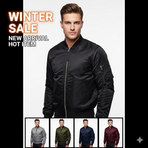 Mens ma1 bomber jacket - bomber,