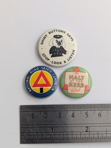 Vintage road safety - vintage, badges