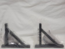 NEW 2 X Ikea Ekby Valter 18 cm (7 1/8") Black Wall Shelf Brackets  001.674.72