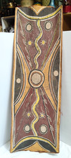 Rare Large Bark Painting Original Vintage Aboriginal - Charlie Mardigan ?? -AF