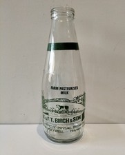 1980s Vintage Glass Milk