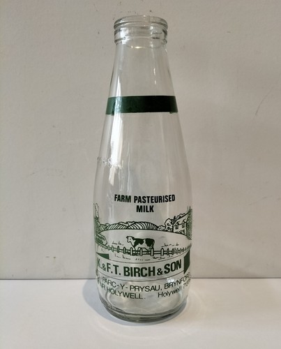 1980s vintage glass milk - 1980s,
