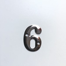 Polished Stainless Steel RAISED House Door Numbers & Letters -51mm -2"