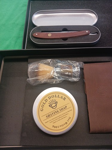 Straight razor gold dollar - razor,