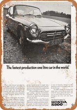METAL SIGN - 1968 Honda S800 -