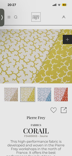 Pierre frey corail fabric - pierre,