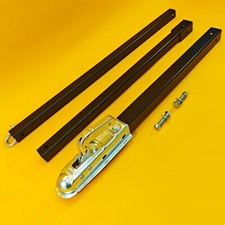Vehicle Recovery Tow Pole 3.5Ton Ridged Towing Bar 2.6m 3500kg 3pc Steel Car Van