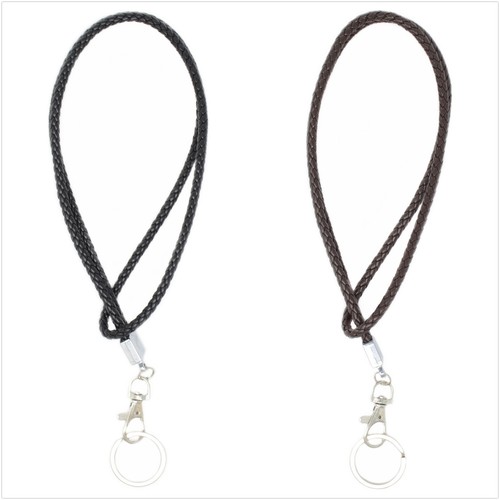 Braided leather neck - braided,