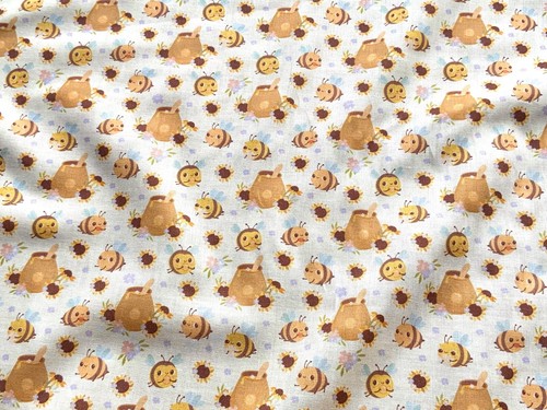Bee busy bees - bees, fabric