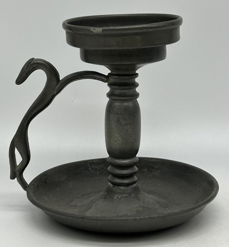 Pewter candleholder greyhound - pewter,